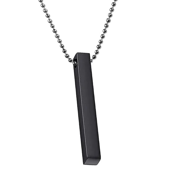 Boys Bar Necklace – Pack of 2 Stainless Steel Necklaces