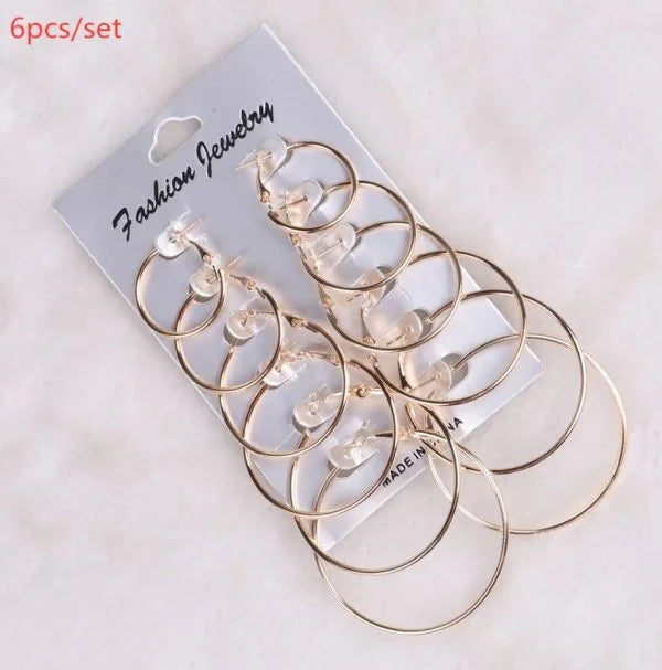 Trendy Plain Hoops – Pack of 6